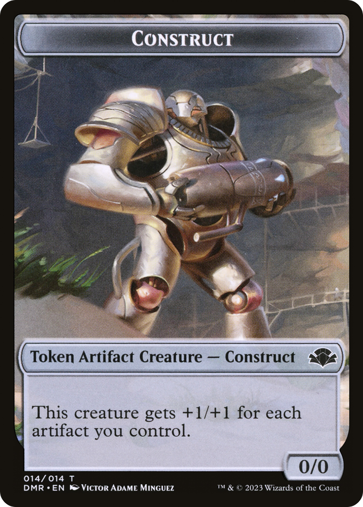 Construct Token [Dominaria Remastered Tokens] | Good Games Cannington