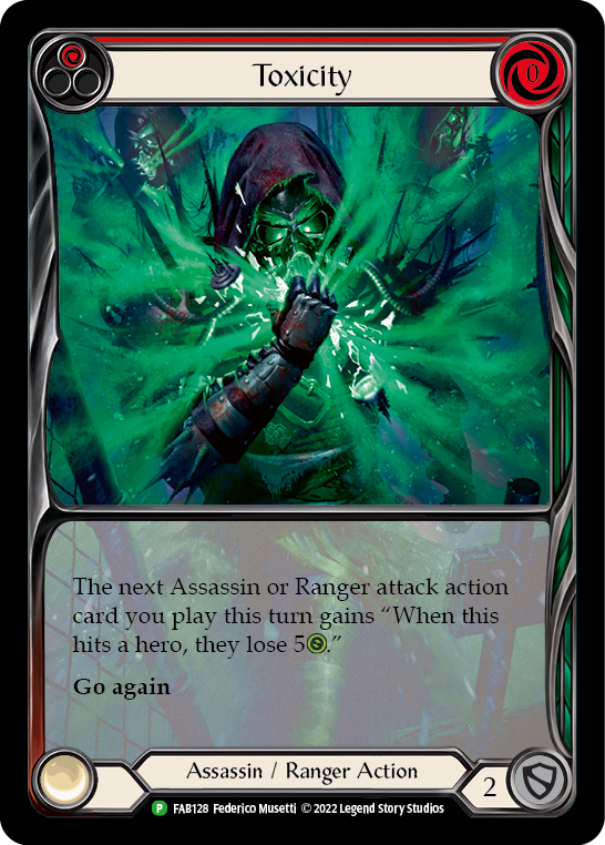 Toxicity (Red) [FAB128] (Promo)  Rainbow Foil | Good Games Cannington