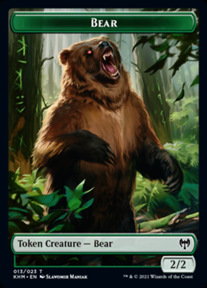 Bear Token [Kaldheim Tokens] | Good Games Cannington