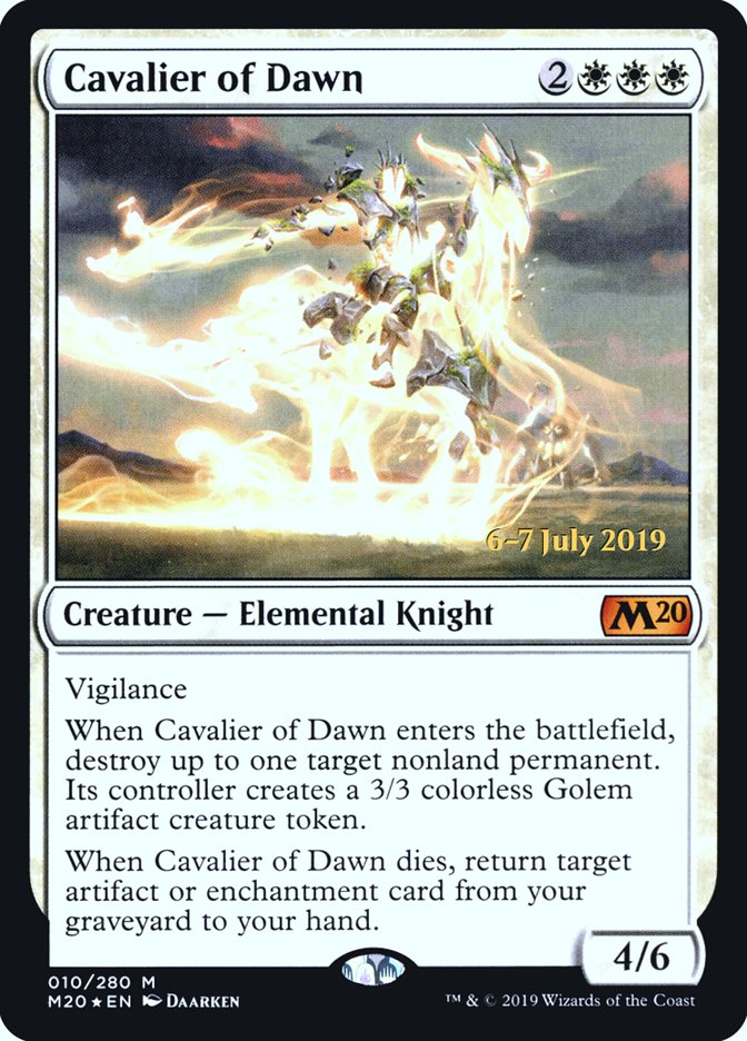 Cavalier of Dawn [Core Set 2020 Prerelease Promos] | Good Games Cannington