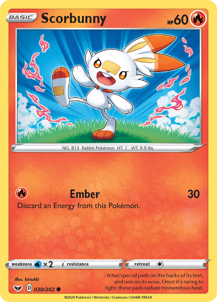 Scorbunny (030/202) [Sword & Shield: Base Set] | Good Games Cannington