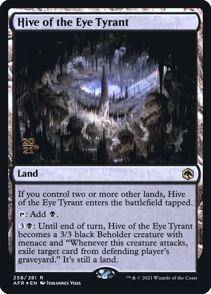 Hive of the Eye Tyrant [Dungeons & Dragons: Adventures in the Forgotten Realms Prerelease Promos] | Good Games Cannington