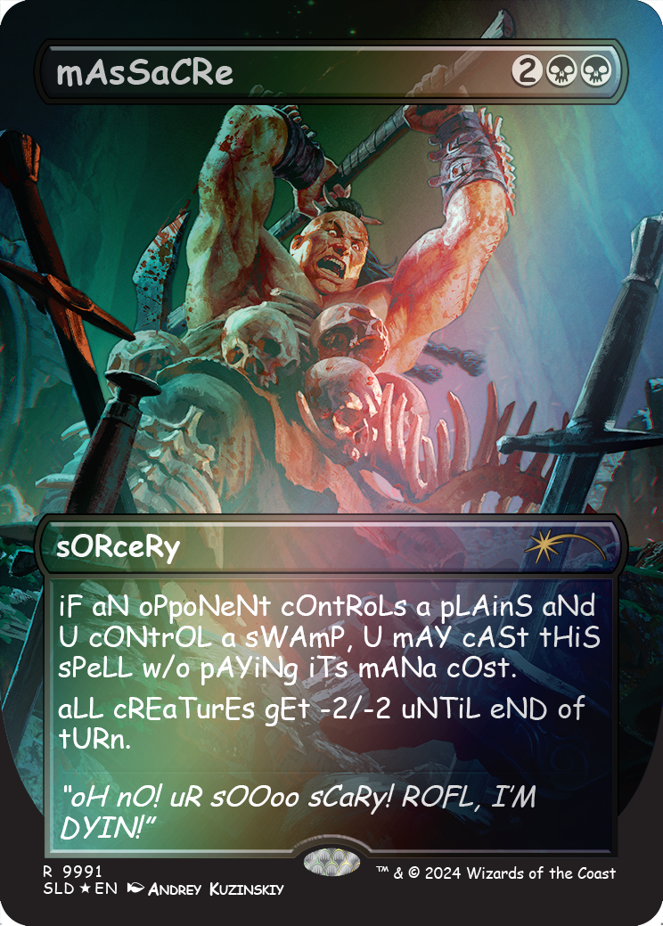 mAsSaCRe (Rainbow Foil) [Secret Lair Drop Series] | Good Games Cannington
