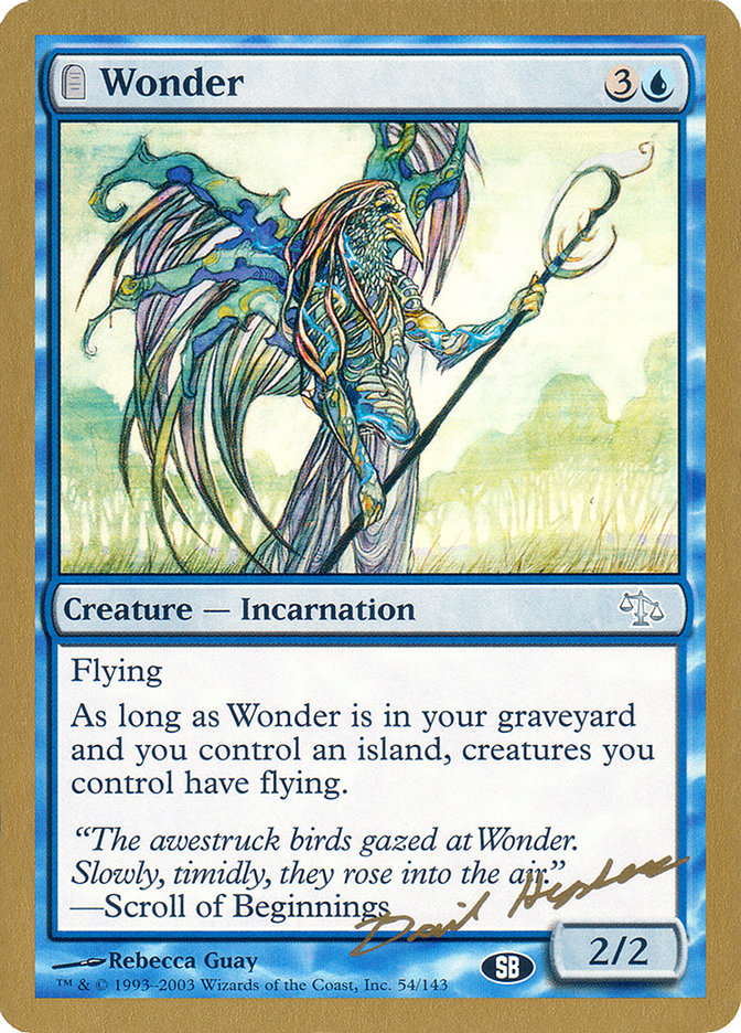 Wonder (Dave Humpherys) (SB) [World Championship Decks 2003] | Good Games Cannington