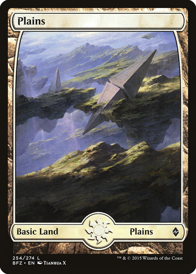 Plains (254) (Full Art) [Battle for Zendikar] | Good Games Cannington