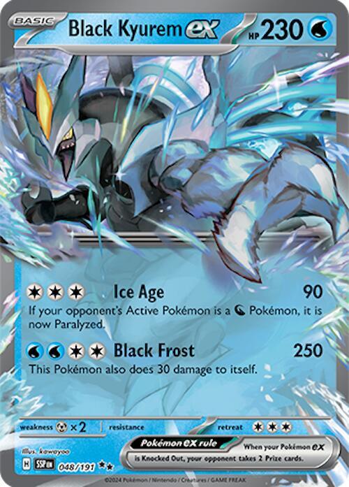 Black Kyurem ex 048 191 (SV08: Surging Sparks)  - Holofoil | Good Games Cannington