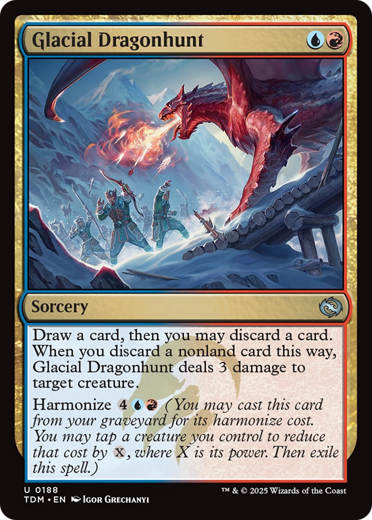 Glacial Dragonhunt [Tarkir: Dragonstorm] | Good Games Cannington