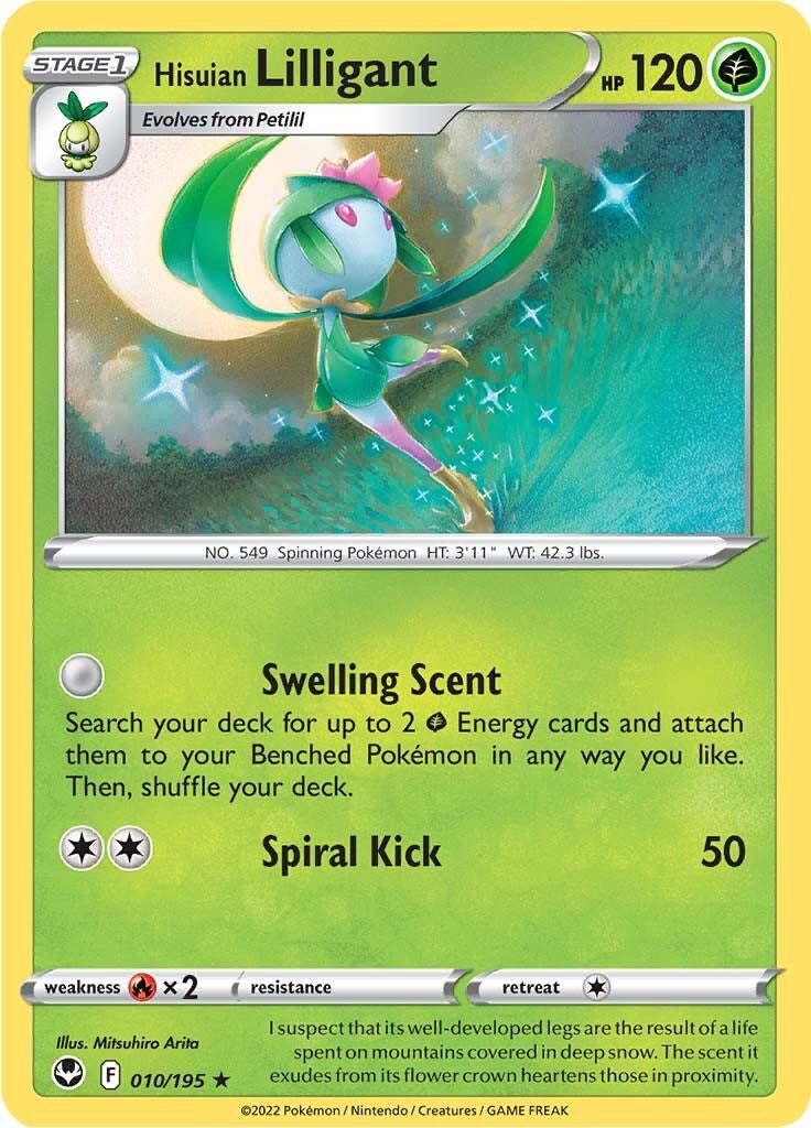 Hisuian Lilligant (010/195) [Sword & Shield: Silver Tempest] | Good Games Cannington