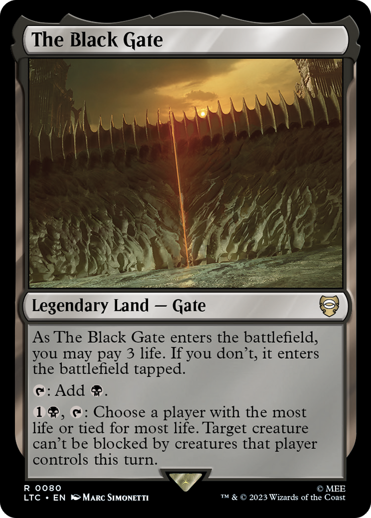 The Black Gate [The Lord of the Rings: Tales of Middle-Earth Commander] | Good Games Cannington