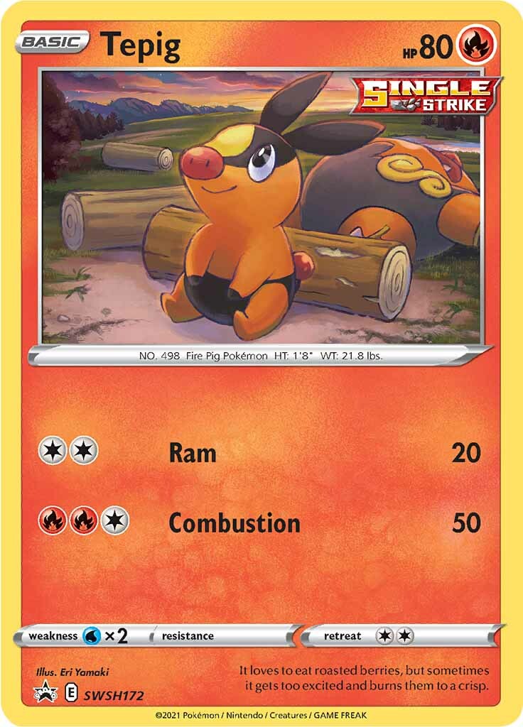 Tepig (SWSH172) [Sword & Shield: Black Star Promos] | Good Games Cannington