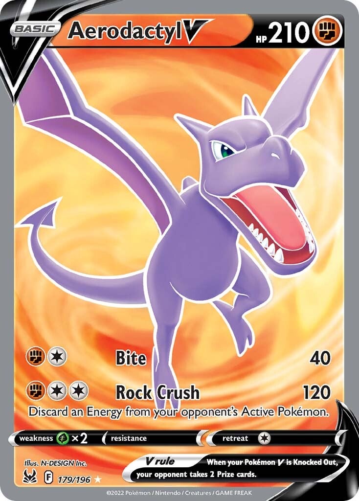 Aerodactyl V (179/196) [Sword & Shield: Lost Origin] | Good Games Cannington