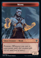 Bird (002) // Monk Double-Sided Token [Dominaria United Tokens] | Good Games Cannington