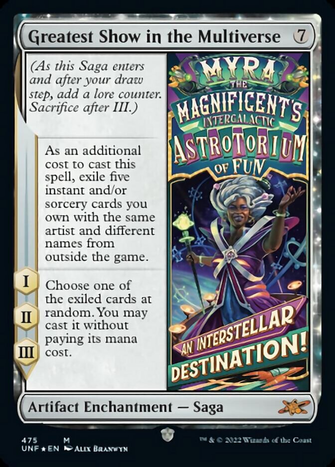 Greatest Show in the Multiverse (Galaxy Foil) [Unfinity] | Good Games Cannington