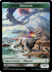 Soldier // Dinosaur Double-Sided Token [March of the Machine Tokens] | Good Games Cannington
