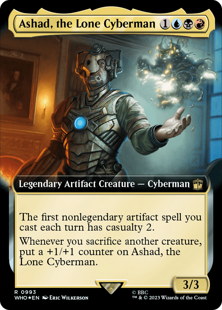 Ashad, the Lone Cyberman (Extended Art) (Surge Foil) [Doctor Who] | Good Games Cannington