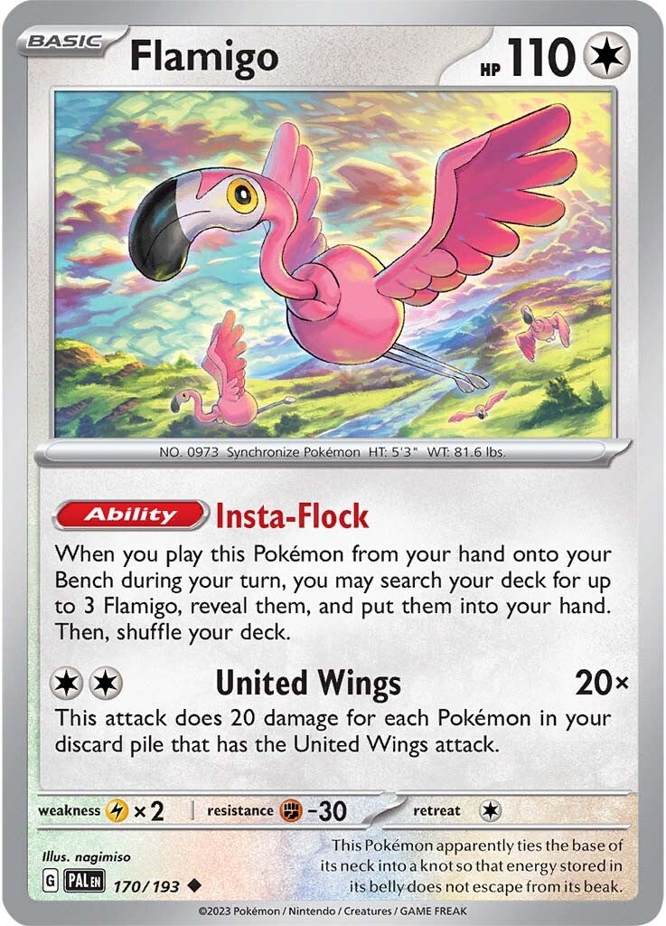 Flamigo (170/193) [Scarlet & Violet: Paldea Evolved] | Good Games Cannington