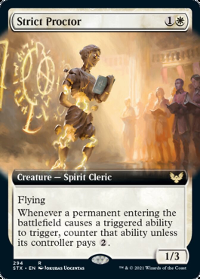 Strict Proctor (Extended Art) [Strixhaven: School of Mages] | Good Games Cannington