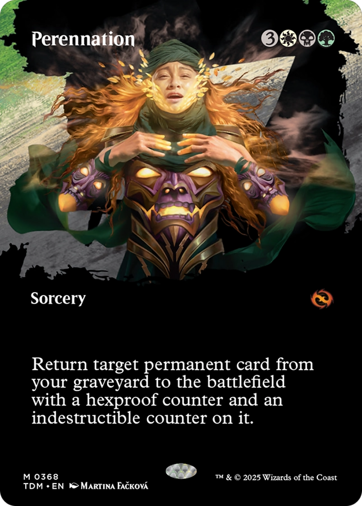 Perennation (Borderless) [Tarkir: Dragonstorm] | Good Games Cannington