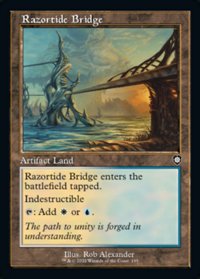 Razortide Bridge (Retro) [The Brothers' War Commander] | Good Games Cannington