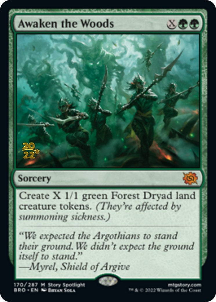 Awaken the Woods [The Brothers' War Prerelease Promos] | Good Games Cannington