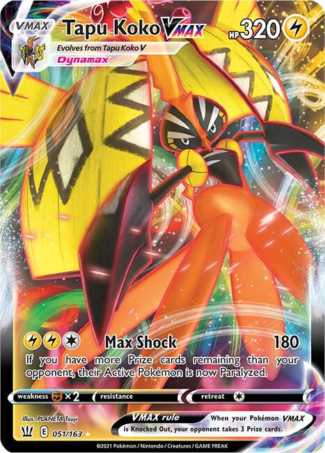 Tapu Koko VMAX (SWSH05: Battle Styles)  - Holofoil | Good Games Cannington