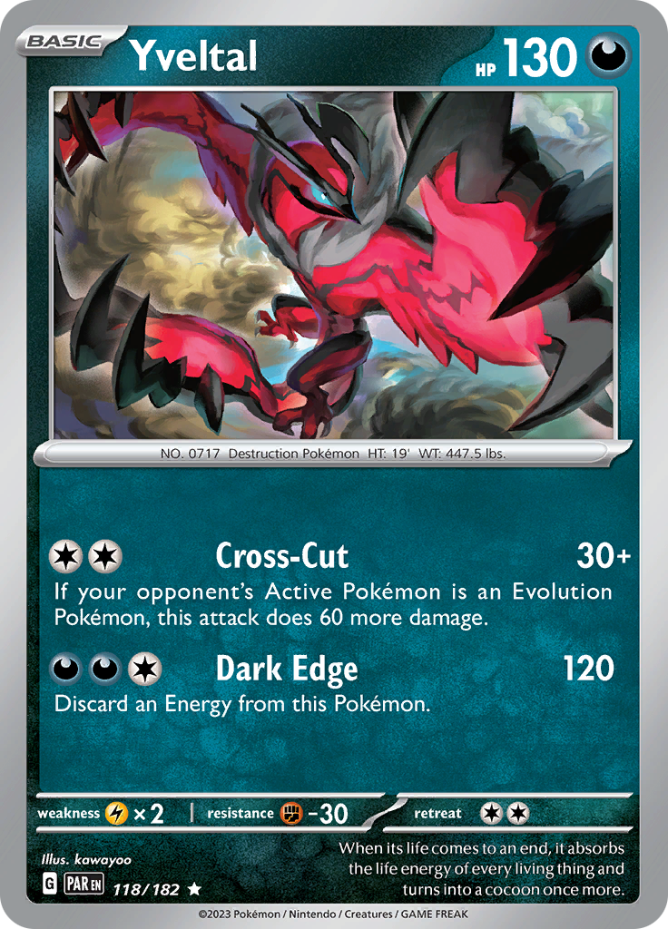Yveltal (118/182) [Scarlet & Violet: Paradox Rift] | Good Games Cannington