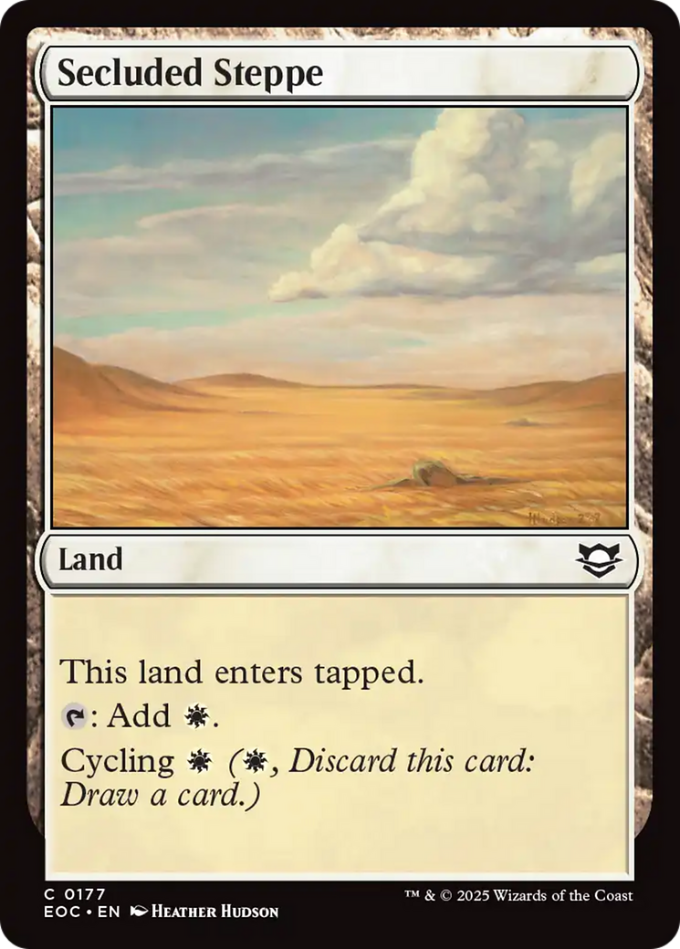 Secluded Steppe [Edge of Eternities Commander] | Good Games Cannington