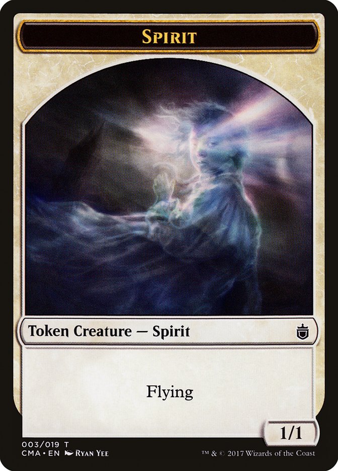 Spirit Token [Commander Anthology Tokens] | Good Games Cannington