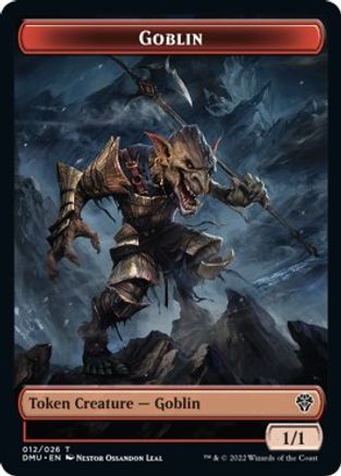 Zombie Knight // Goblin Double-Sided Token [Dominaria United Commander Tokens] | Good Games Cannington