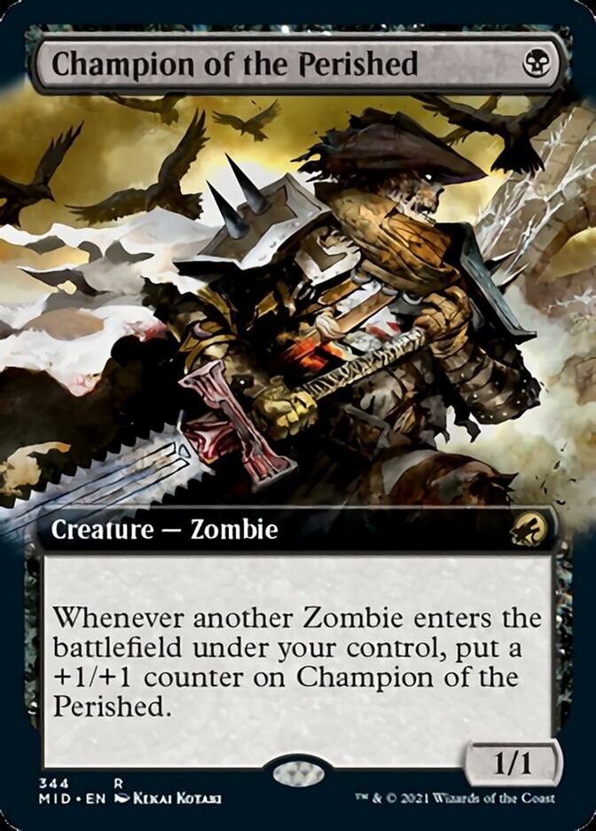 Champion of the Perished (Extended Art) [Innistrad: Midnight Hunt] | Good Games Cannington