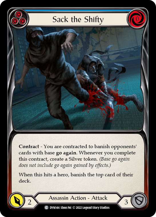 Sack the Shifty (Blue) [DYN144] (Dynasty) | Good Games Cannington