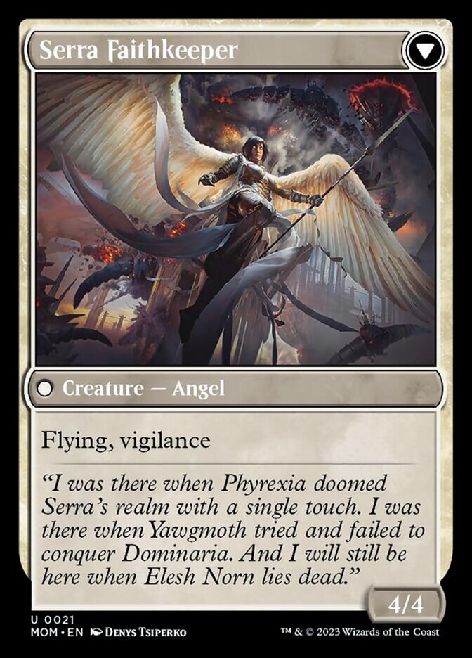 Invasion of Dominaria // Serra Faithkeeper [March of the Machine] | Good Games Cannington