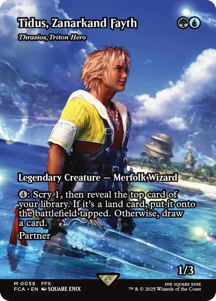 Tidus, Zanarkand Fayth - Thrasios, Triton Hero 58/0 (FINAL FANTASY: Through the Ages)  - Showcase | Good Games Cannington