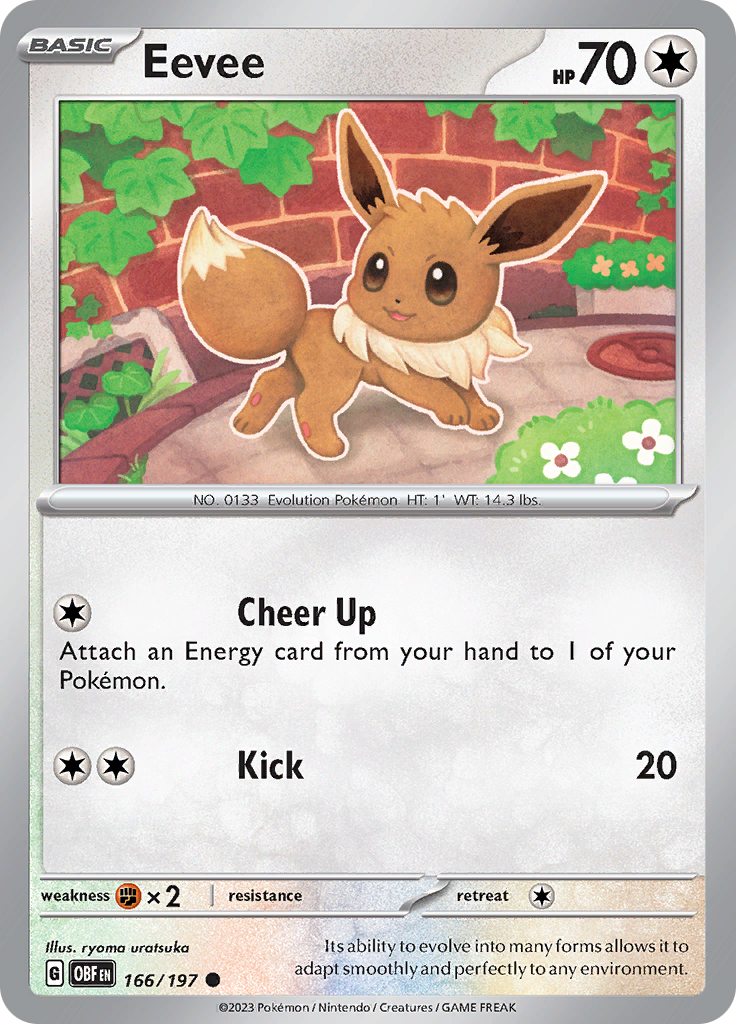 Eevee (166/197) [Scarlet & Violet: Obsidian Flames] | Good Games Cannington