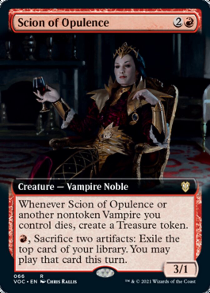 Scion of Opulence (Extended Art) [Innistrad: Crimson Vow Commander] | Good Games Cannington