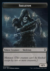 Treasure // Skeleton Double-Sided Token [Commander Legends: Battle for Baldur's Gate Tokens] | Good Games Cannington