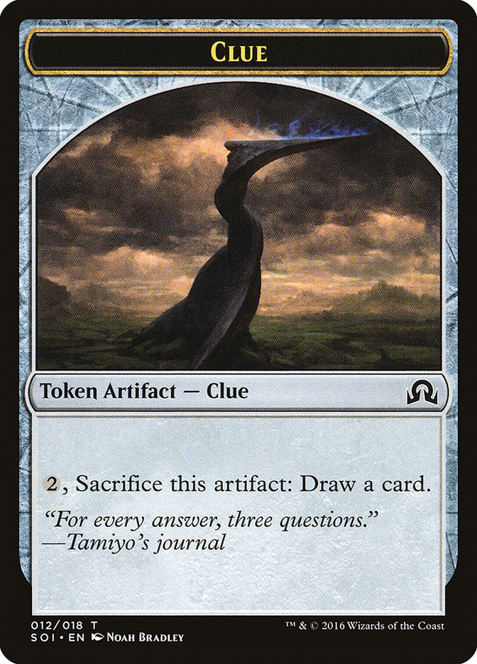 Clue Token (012/018) [Shadows over Innistrad Tokens] | Good Games Cannington