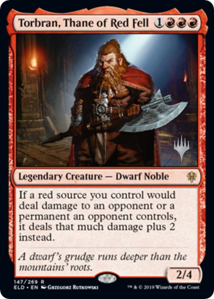 Torbran Thane of Red Fell 147 (Promo Pack: Throne of Eldraine)  | Good Games Cannington