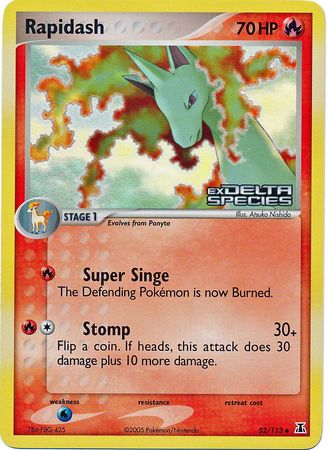 Rapidash (52/113) (Stamped) [EX: Delta Species] | Good Games Cannington