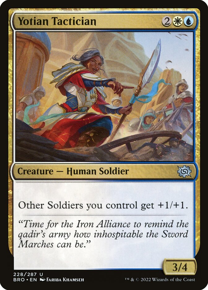 Yotian Tactician 228 (The Brothers' War)  - Foil | Good Games Cannington
