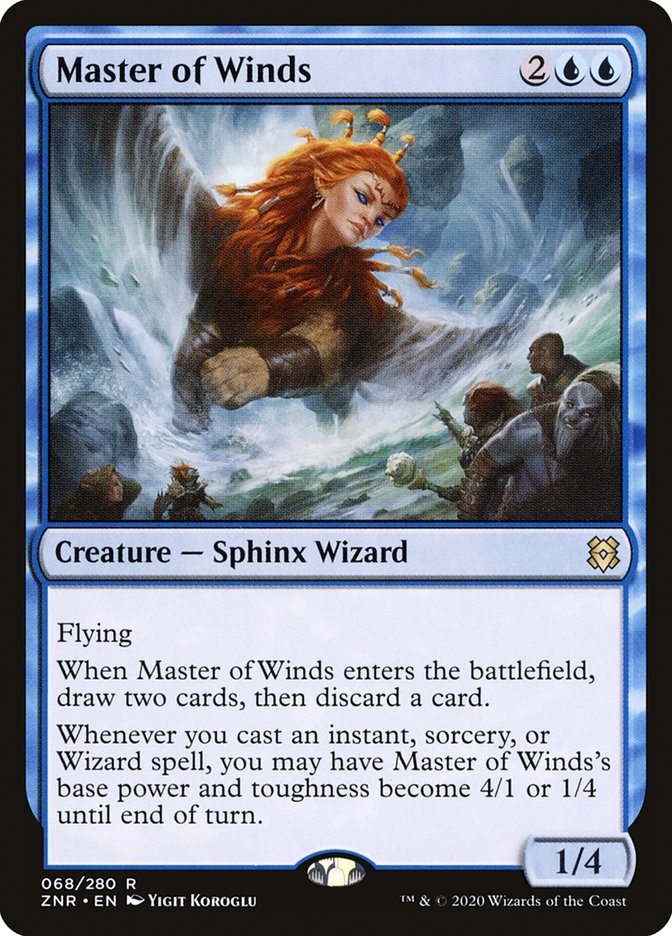 Master of Winds 68 (Zendikar Rising)  | Good Games Cannington