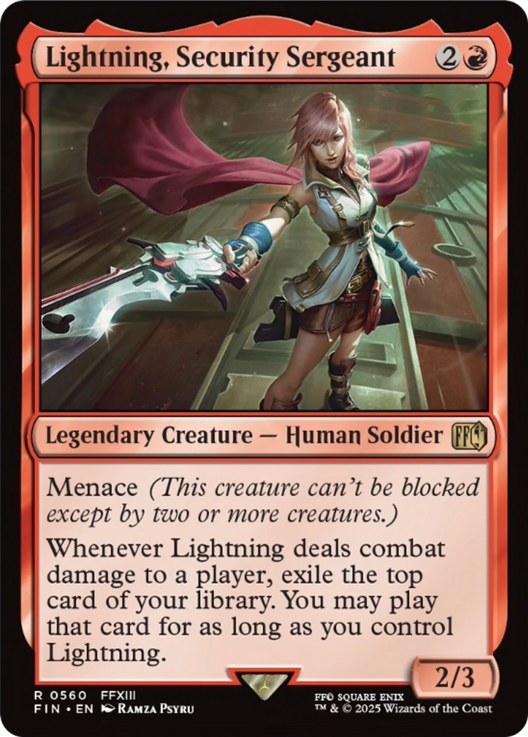 Lightning, Security Sergeant [FINAL FANTASY] | Good Games Cannington