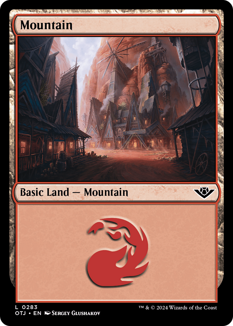 Mountain (0283) [Outlaws of Thunder Junction] | Good Games Cannington