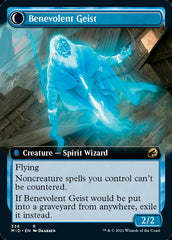 Malevolent Hermit // Benevolent Geist (Extended Art) [Innistrad: Midnight Hunt] | Good Games Cannington