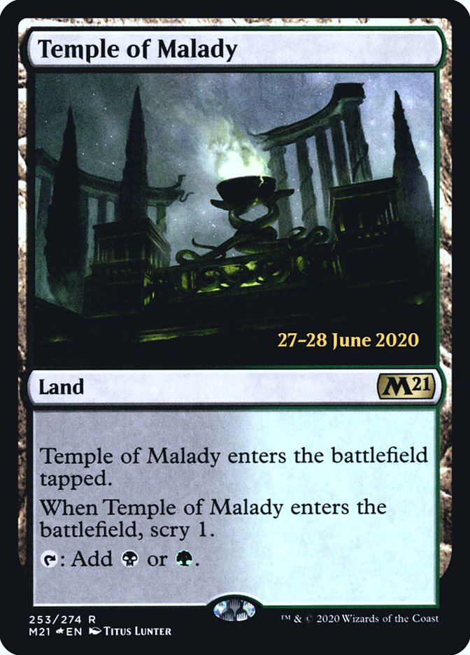 Temple of Malady [Core Set 2021 Prerelease Promos] | Good Games Cannington