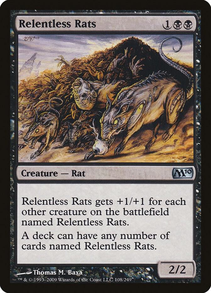 Relentless Rats 108/249 (Magic 2010 (M10))  | Good Games Cannington