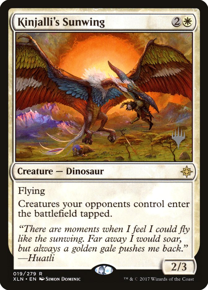Kinjalli's Sunwing (Promo Pack) [Ixalan Promos] | Good Games Cannington