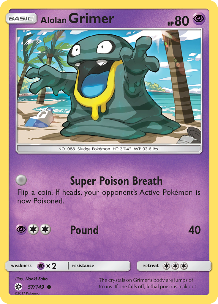 Alolan Grimer (57/149) [Sun & Moon: Base Set] | Good Games Cannington