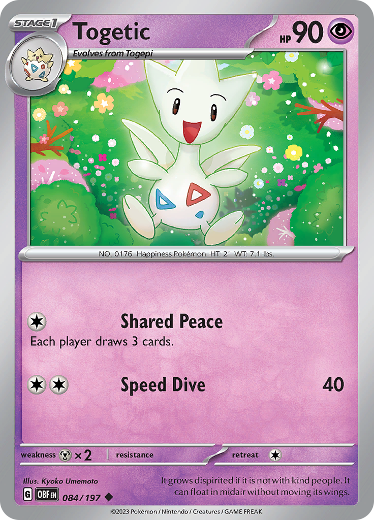 Togetic (084/197) [Scarlet & Violet: Obsidian Flames] | Good Games Cannington