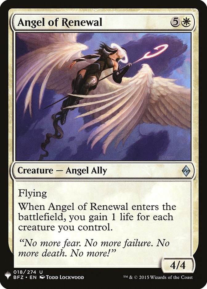 Angel of Renewal [Mystery Booster] | Good Games Cannington